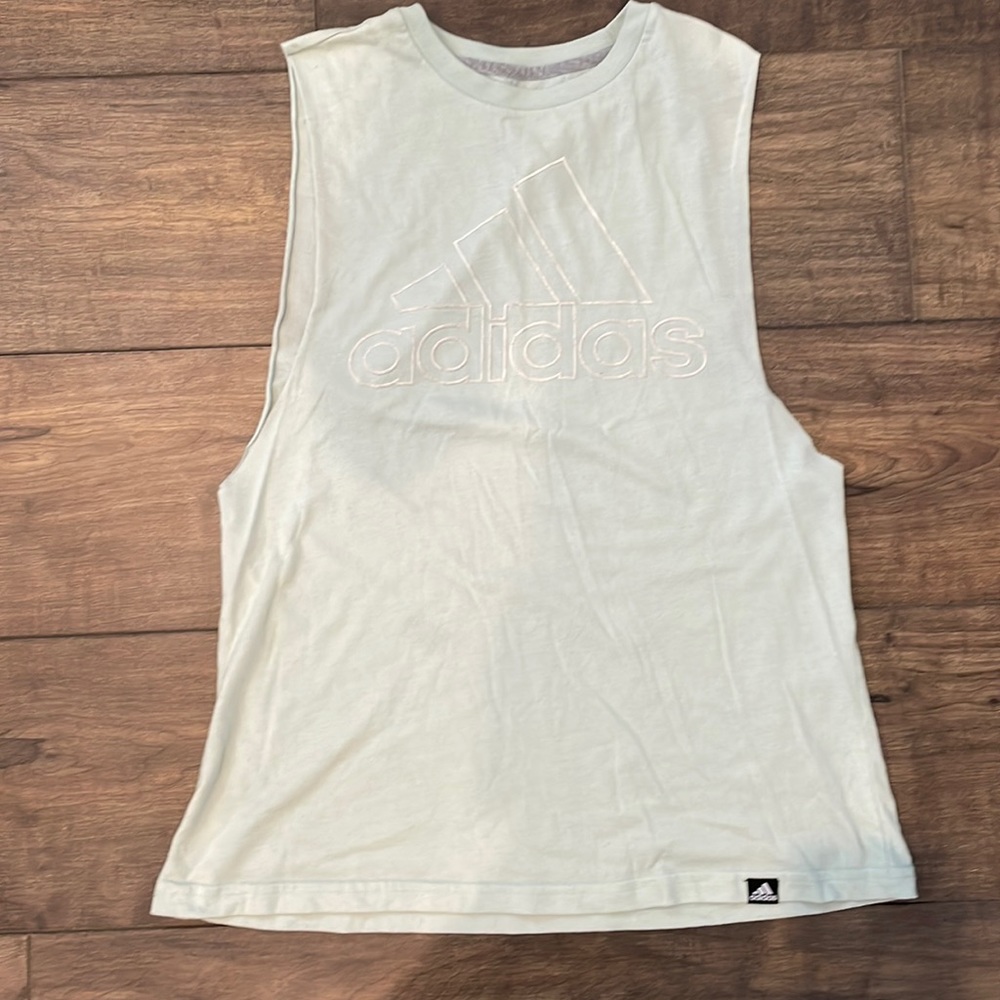 adidas White Tank Top
